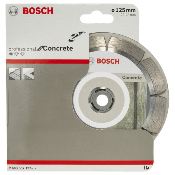Bosch Diamanttrennscheibe Standard for Concrete 125x22,23x1,6x10 mm 2608602197