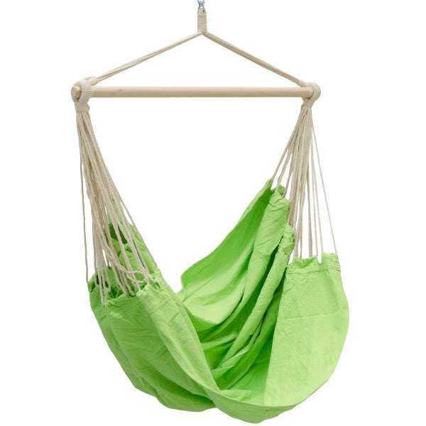 XXL Hängesessel Relaxsessel 185x130cm bis 150kg in Limetten Grün