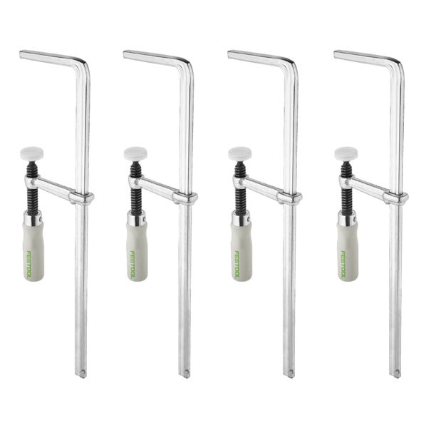 Vier Festool Schraubzwingen im Set