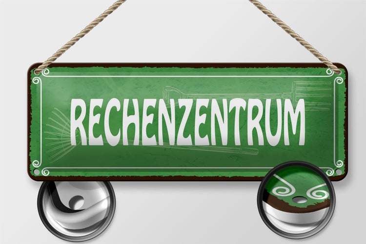 Blechschild Spruch 27x10cm Rechenzentrum Gärtner Garten Dekoration