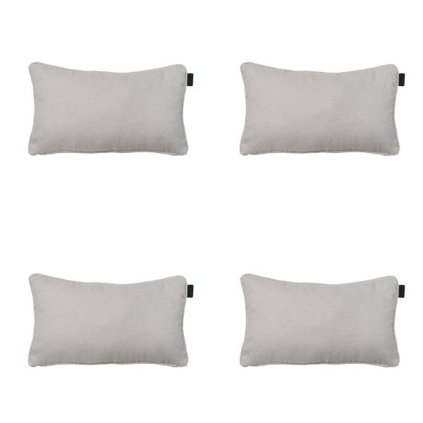 Dekokissen Naples taupe - ca. 30x50 cm - 4er-Set