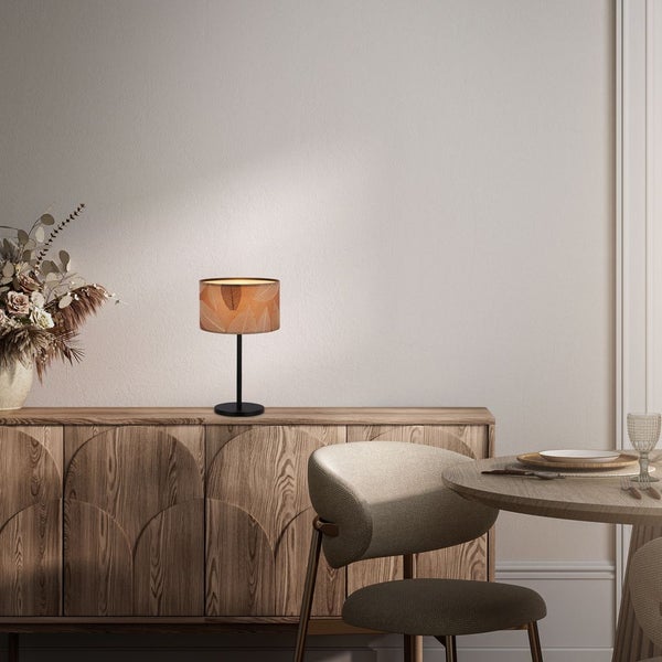 FULFILMENT ONLY table lamp, black / nature, 1xE27/max. 10W excl.