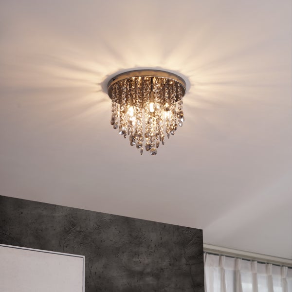 Deckenleuchte mit Kristallbehang für Innenräume
