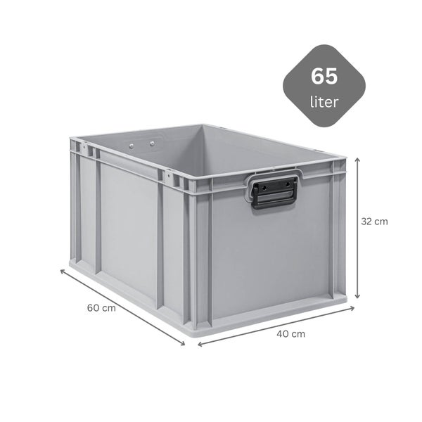 PROREGAL Spar Set 10x Eurobox Nextgen Portable Duo HxBxT 32 x 40 x 60 cm 65 Liter Eurobehälter Transportbox Transportbehälter Stapelbehälter