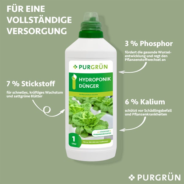 Purgrün Hydroponik-Dünger 1 Liter