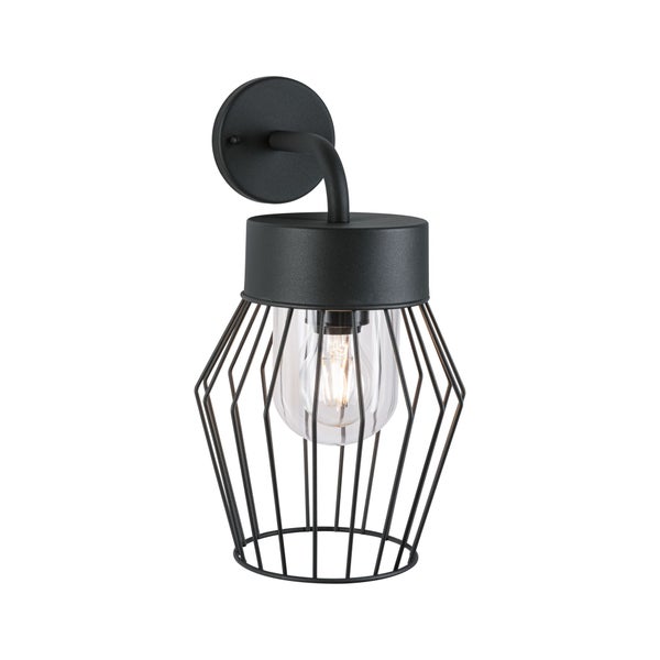 Außenwandleuchte Lanka seewasserresistent IP44 205x237mm max. 40W 230V Anthrazit Aluminium