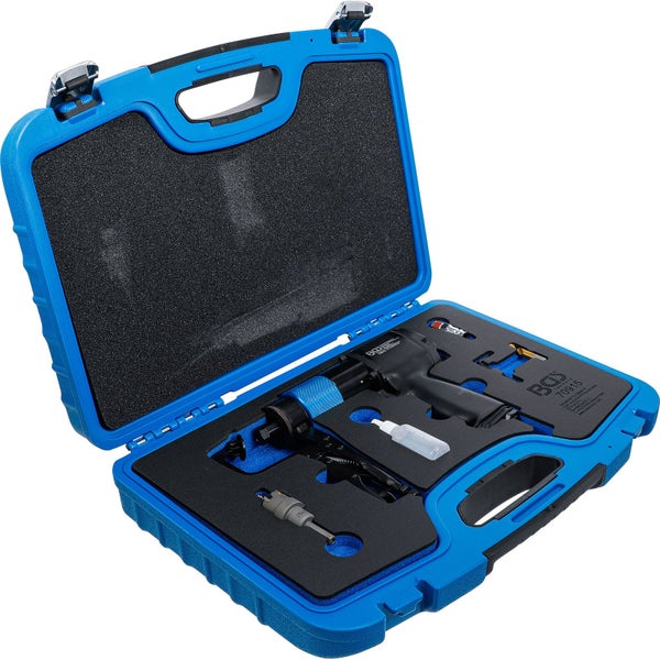 BGS Technic Druckluft Karosseriesäge im blauen Koffer