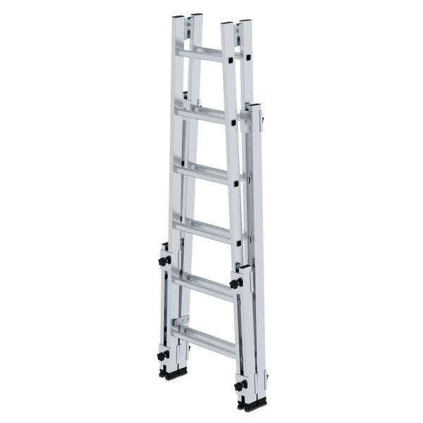 PROREGAL Sprossen-Stehleiter Treppengängig 2 x 6 Sprossen