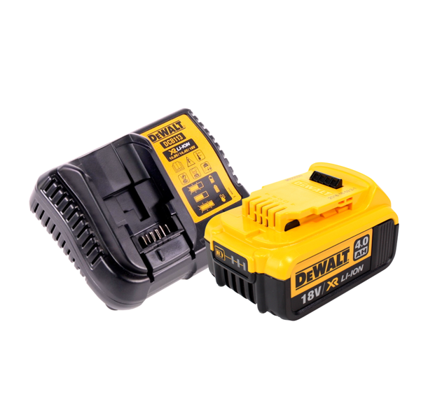 DeWalt Starter-Set mit 18 Volt XR Lithium-Ionen-Akku 4,0 Amperestunden und Ladegerät DCB113.