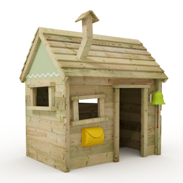 WICKEY Spielhaus für Kinder Inn mit Holzdach und Fenster  - pastellgrün