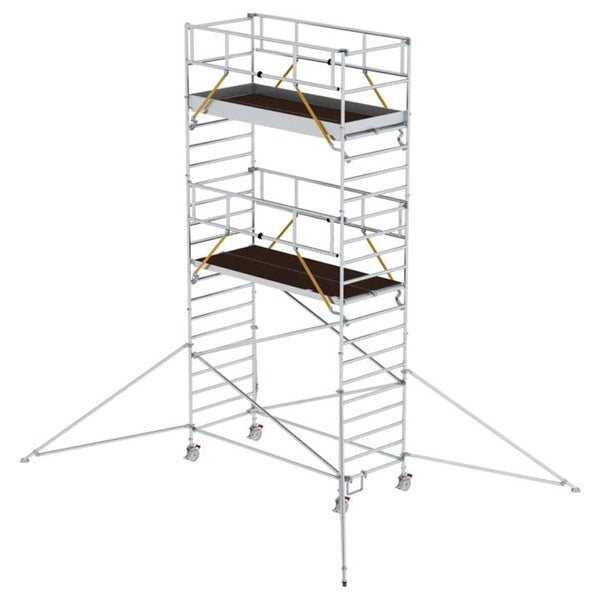 MUNK Rollgerüst SG mit Doppelplattform 1,35x3,00m und Ausleger 7,59m AH