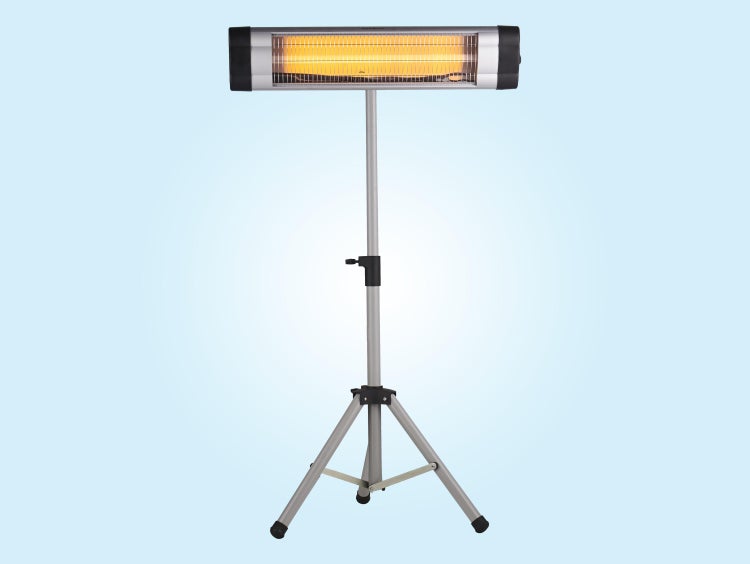 Terrassenheizer mit Stativ für den Außenbereich