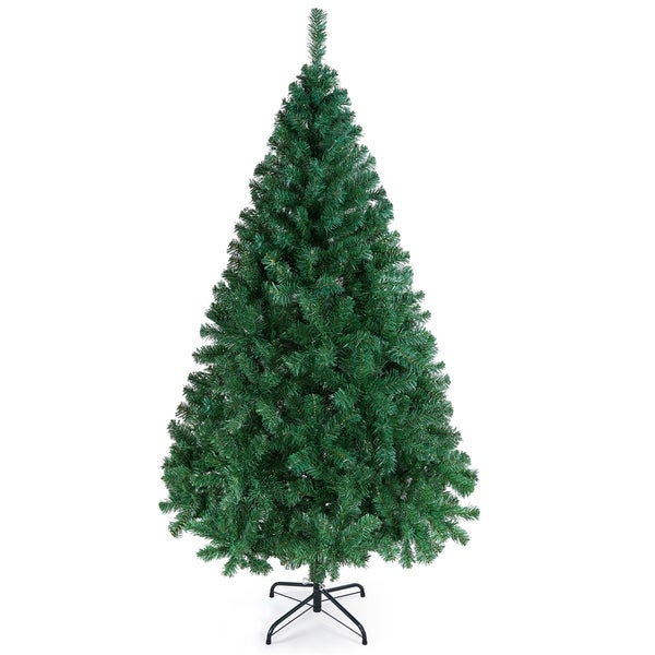Yaheetech 183cm Künstlicher Weihnachtsbaum mit Spitzen , Grün