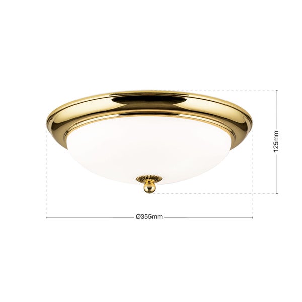 Deckenleuchte Jugendstil 35 cm gold