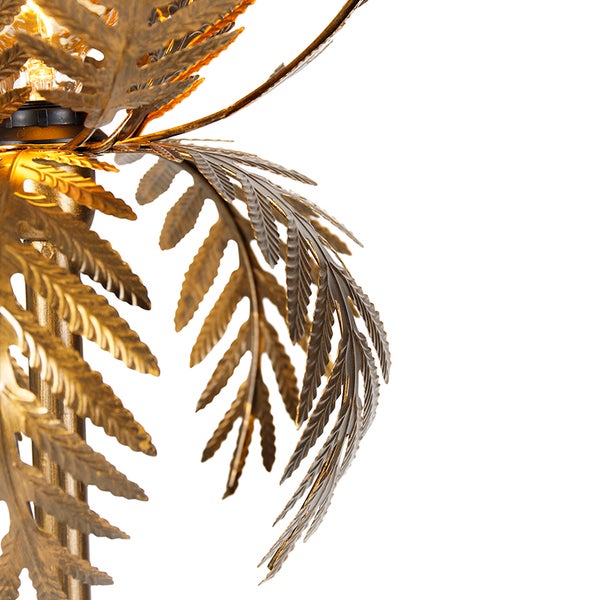 Detail einer Blatt-förmigen Lampe