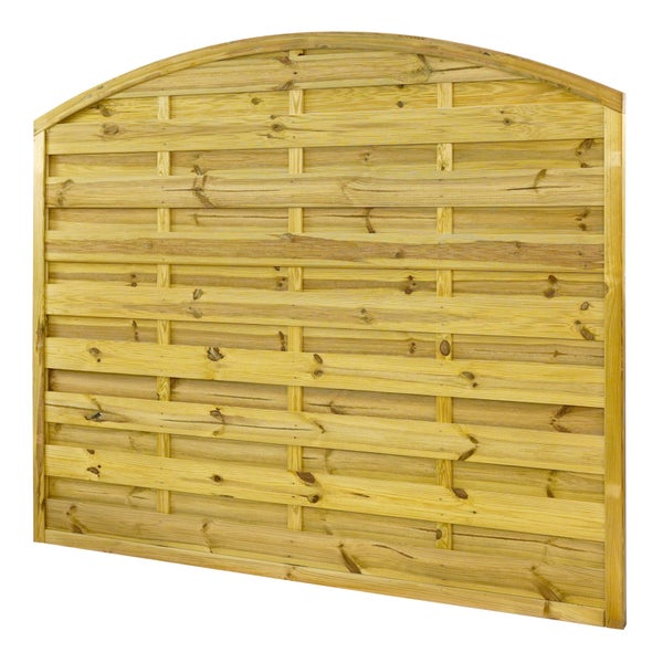 Holzzaun mit Rundbogen für den Garten