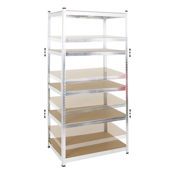 PROREGAL Schwerlastregal Ragnar HxBxT 180 x 90 x 60 cm Fachlast 175 kg Verzinkt
