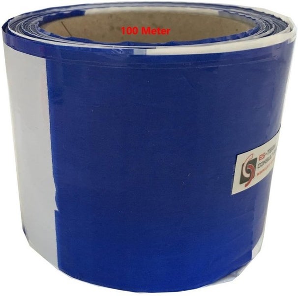 UvV Absperrband blau/weiß 100m inkl. 2x Leitkegel 50cm blau/weiß