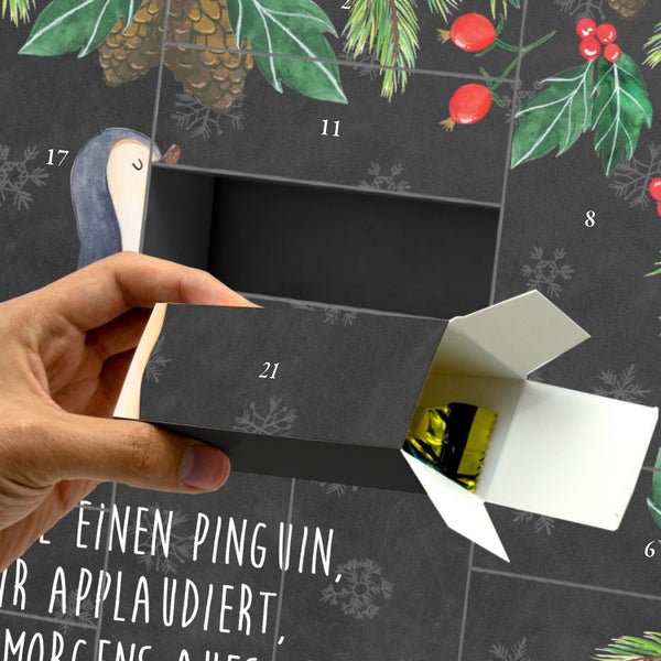 Mr. & Mrs. Panda Befüllbarer Adventskalender Pinguin marschieren - Schwarz