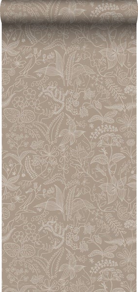 Gelbe Coreopsis Blumen im Gartenbeet.