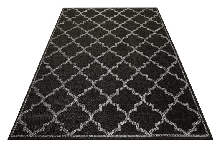 Outdoor Teppich Anthrazit Grau Gleamy WECONhome 133x200 cm