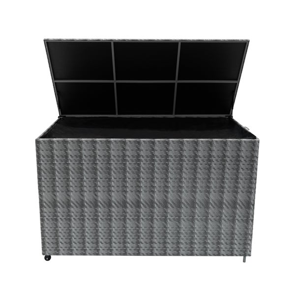 Marielle Rattan Kissenbox 996L - Grau