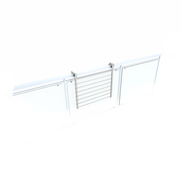 Handtuchhalter aus Metall zur Montage an einer Duschwand