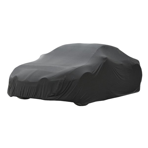 ECD Germany Autoabdeckung Indoor Kombi XL 465 x 157 x 122 cm, Stretch Soft Satin, Grau, Atmungsaktiv, Staub- und Schmutzabweisend, Abdeckplane Autoplane Autogarage Ganzgarage Schutzdecke Schutzhülle