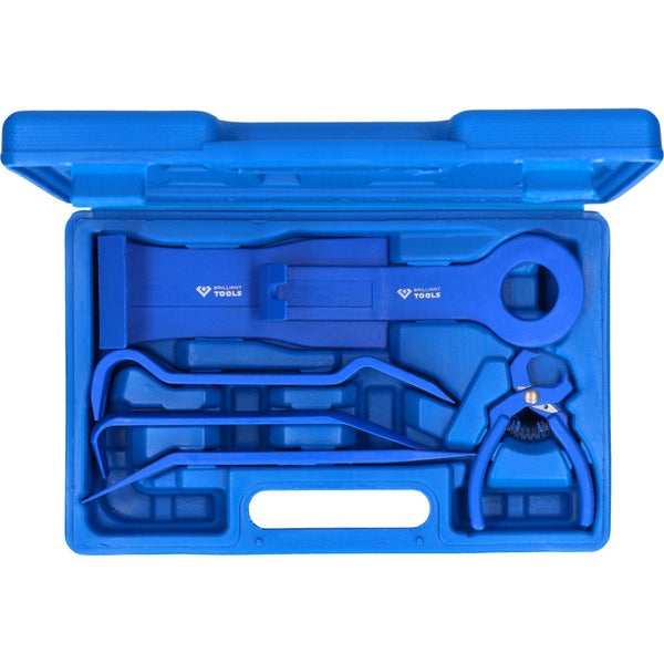 Brilliant Tools Zierleistenkeile Polsterset, 6-teilig im Werkzeugkoffer
