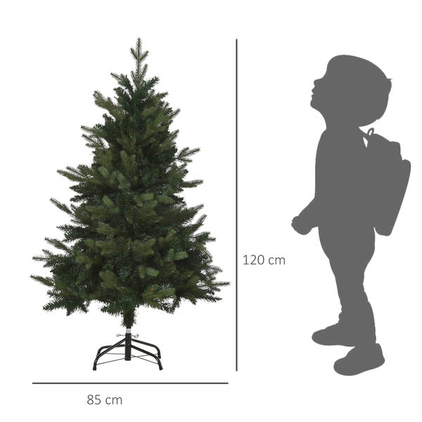 HOMCOM Weihnachtsbaum, Ø85 x 120H cm, PVC, Grün