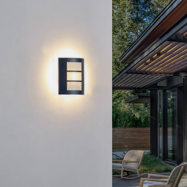 Lindby Vimal (spritzwassergeschützt (Modern) in Schwarz aus Aluminium (1 flammig, E27)