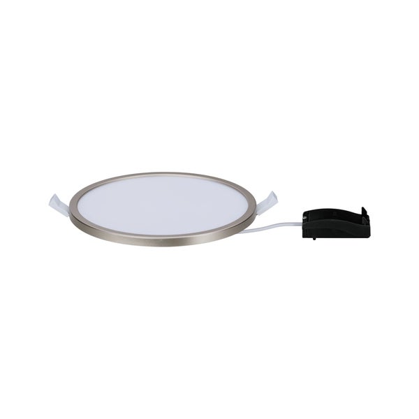 LED Einbaupanel Areo IP44 rund 180mm 11W 770lm 3000K Nickel matt dimmbar