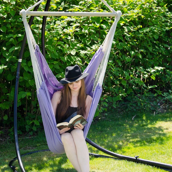 XXL Hängesessel Relaxsessel 185x130cm bis 150kg Fliederfarben
