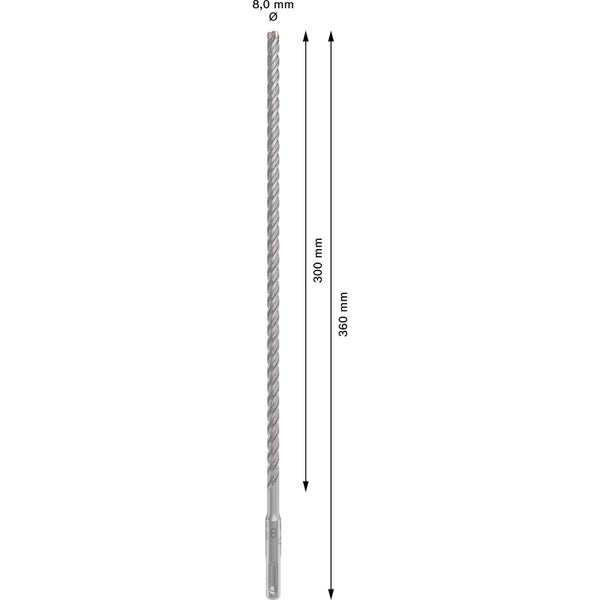 Bosch PRO SDS plus-5X Hammerbohrer 8 x 300 x 360 mm - 2608833793