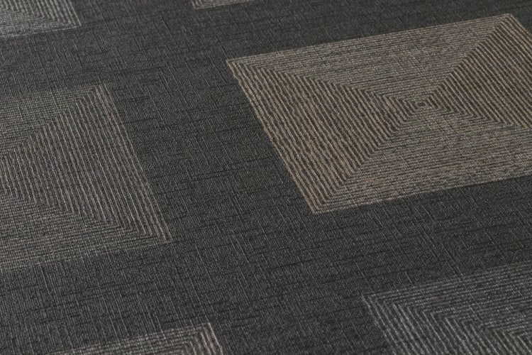 Textiltapete mit geometrischem Muster