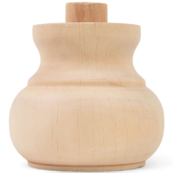 Holzmöbelfuß in gedrechselter Form