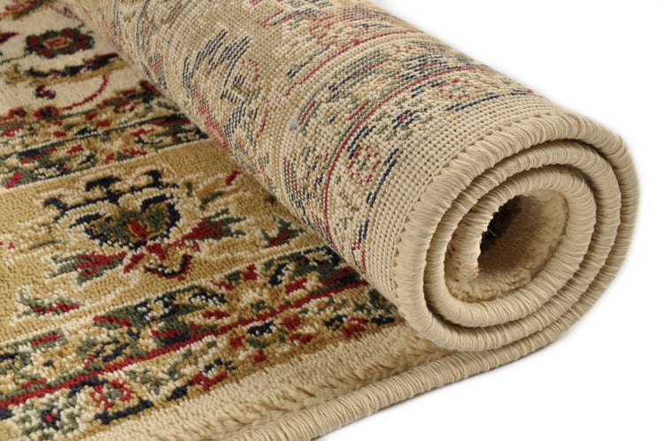 Gewebter Teppich im Orient-Design Hamadan Sand 133x190 cm