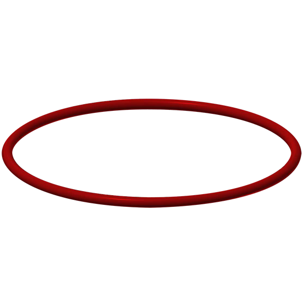 Roter O-Ring Dichtungsring aus Gummi.