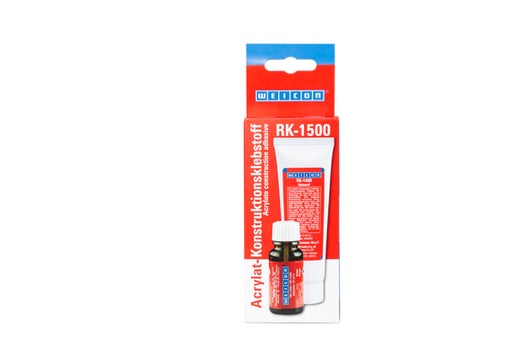 WEICON RK-1500 | Acrylat-Strukturklebstoff, flüssiger No-Mix Klebstoff | 60 g | gelblich, transparent