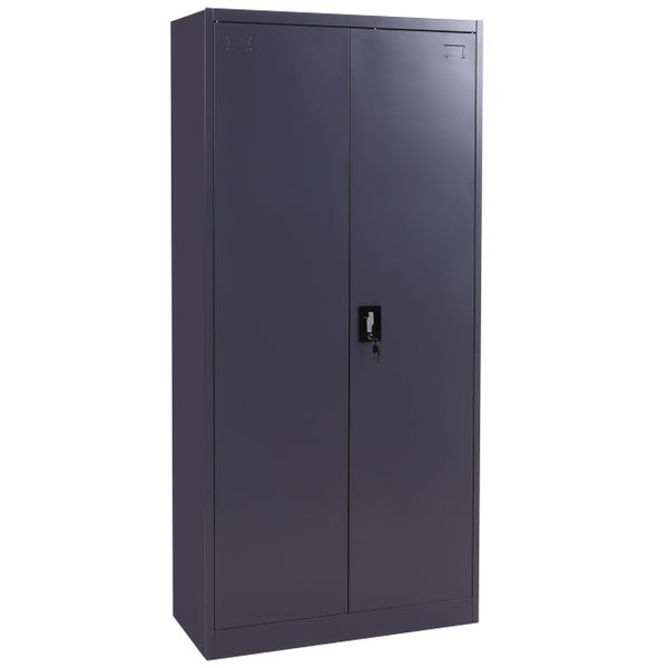 Stahlschrank mit zwei Türen und Schloss