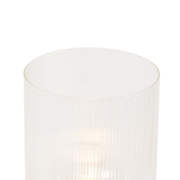 Glaszylinder mit gerippter Oberfläche für Lampe