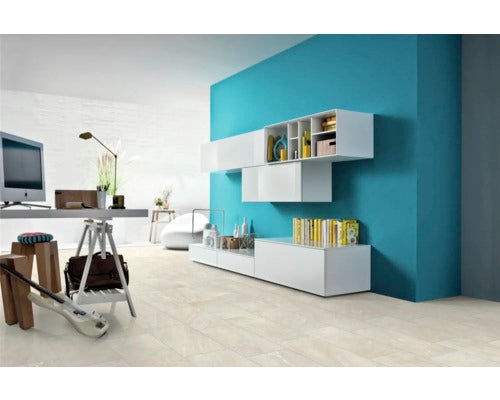 Feinsteinzeug Wand- und Bodenfliese Aspen bianco 30x60 cm