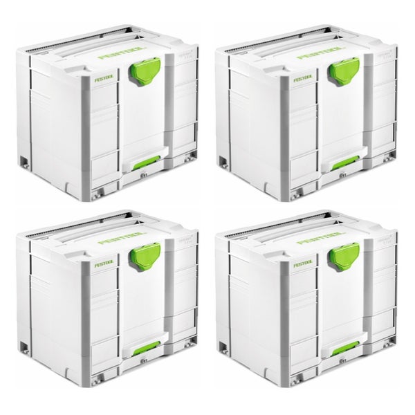 Festool Systainer T-LOC SYS-COMBI 3 Werkzeugkoffer 4 Stk. ( 4x 200118 ) 396 x 296 x 322 mm