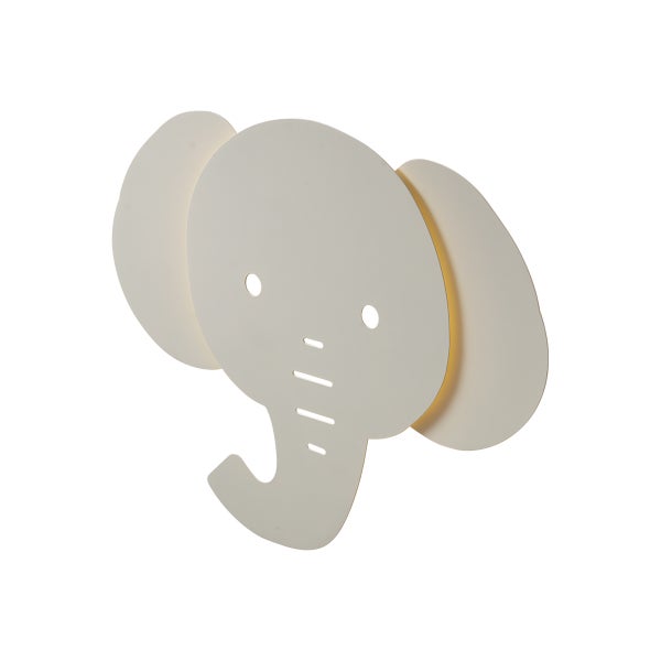 Wandleuchte für das Kinderzimmer in Form eines Elefantenkopfs aus Metall