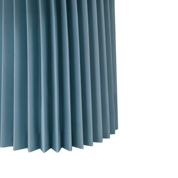 Lindby Tischlampe Magali in Blau aus Papier (1 flammig, E14) - Tischleuchte Schreibtischlampe Nachttischlampe Wohnzimmerleuchte
