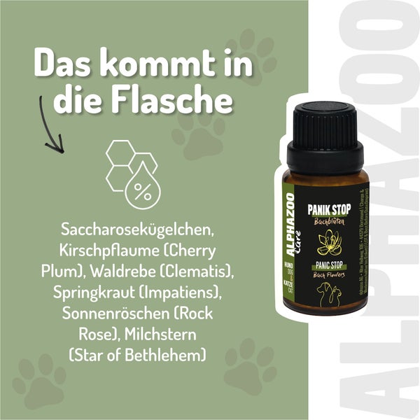 alphazoo Panik Stop Bachblüten 15g