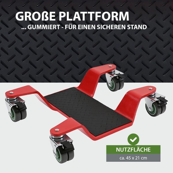 Rangierhilfe mit gummierter Plattform für sicheren Stand