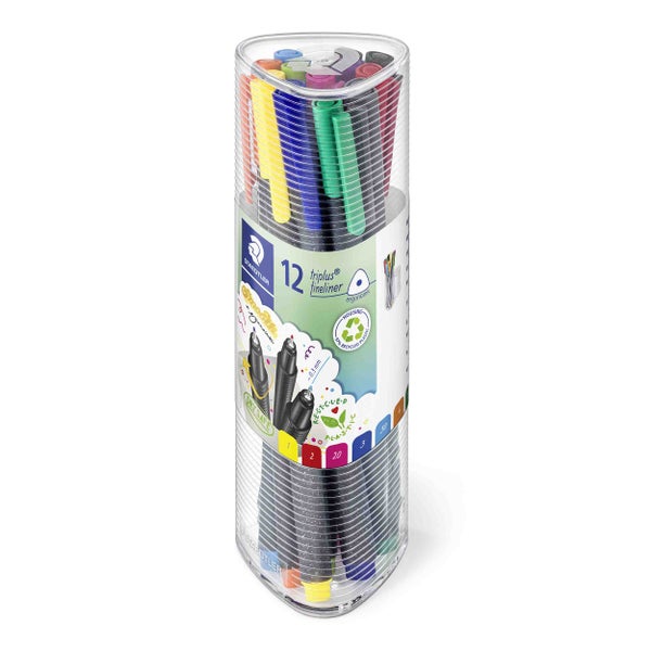 Staedtler Triplus Fineliner Stifte, 12er Packung