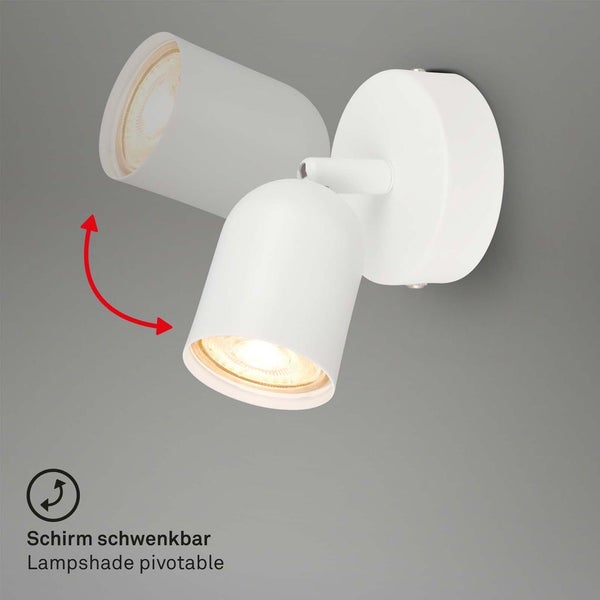 Spotleuchte Deckenleuchte Deckenstrahler Spot Wandleuchte GU10 Schwenkbar Weiß