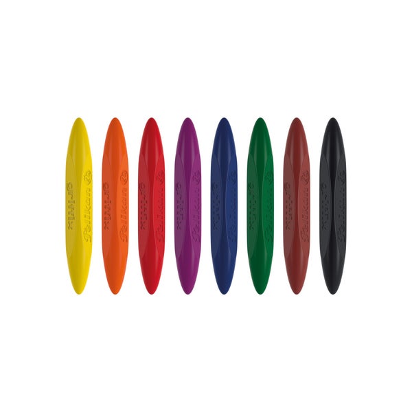 Pelikan griffix® Wachsmaler in Dreikantform, wasserfest, 8 Farben im Set